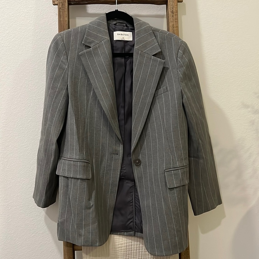Aritzia Bavarian Pinstripe Blazer